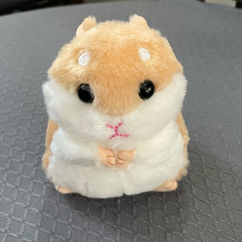 Cute Hamster Plush Keychain
